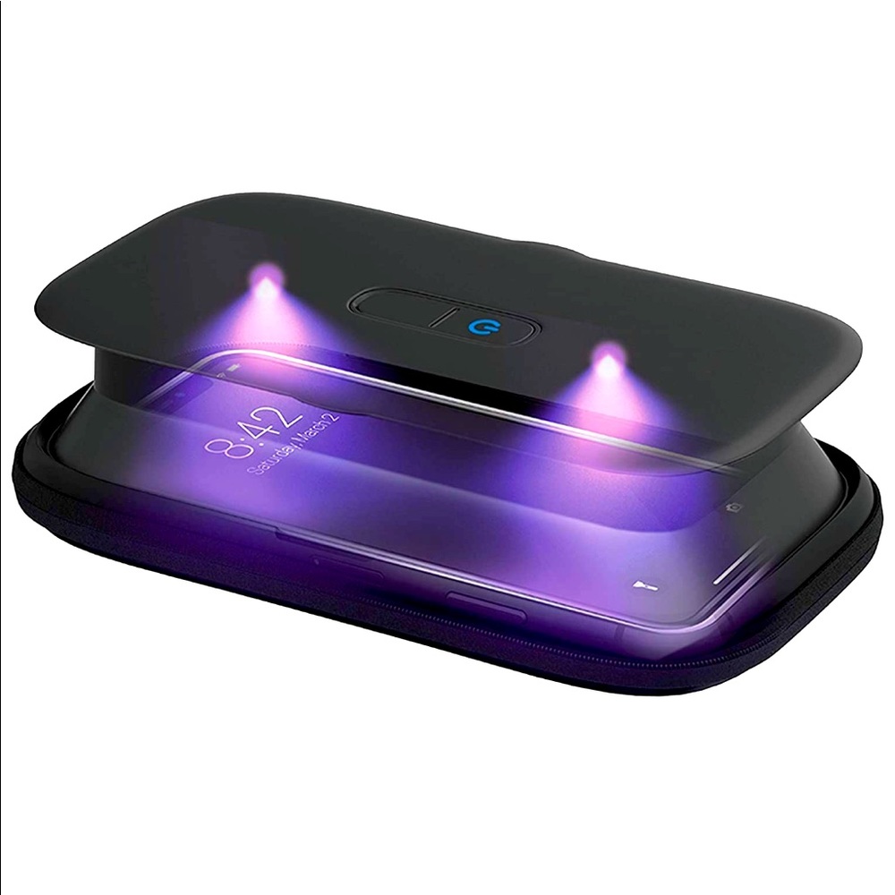 NWT HoMedics UV Light Clean Phone Sanitizer. black